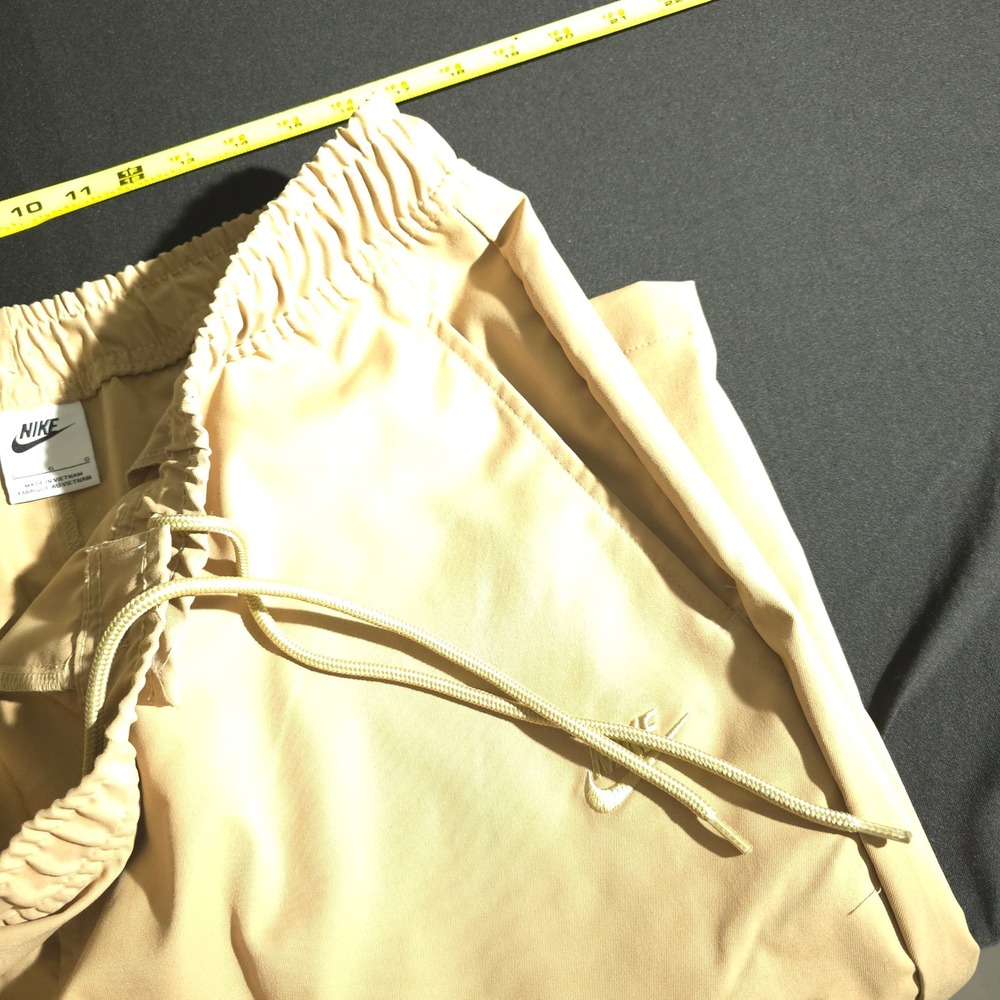 Nike Woven Chino Pants Mens Large Tan HJ1997-297 Elastic Waist Tapered Khaki - Picture 11 of 15
